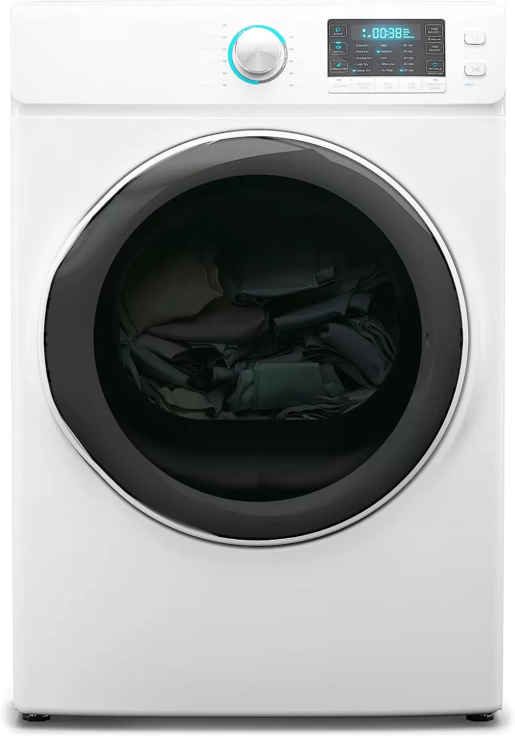 KoolMore FLW-3CWH Front Load Machine, 2.7 Cu. Ft, Space Saving Unit with 20-Minute Quick, 12 Washing Cycles, Quiet Inverter Motor [120V],
