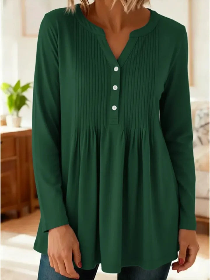 🔥Summer Arrivals🌟Women's Cozy Stretchy Knitted Pleated Cotton Top