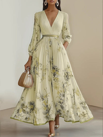🔥Summer Arrivals🌟Women's Floral Art Print Maxi Dress