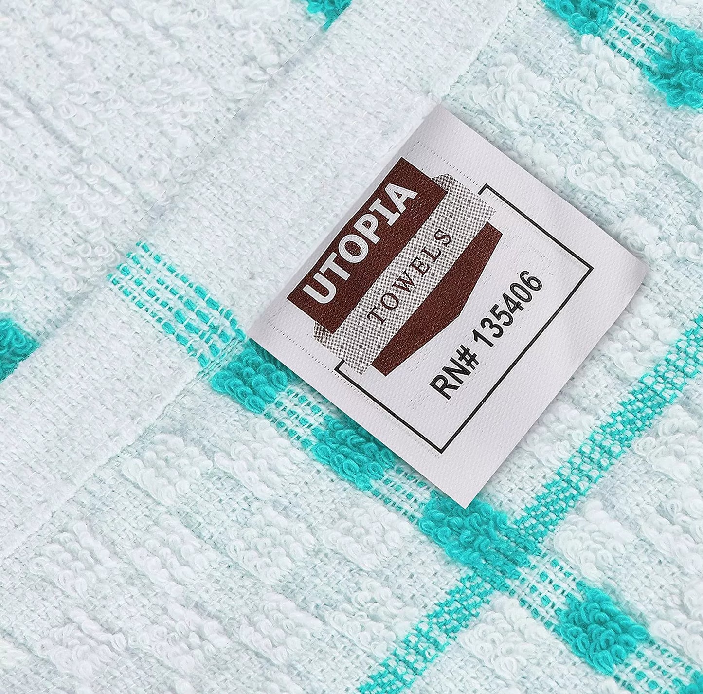 Kitchen Towels 12 Pack, 15 x 25 Inches, 100% Ring Spun Cotton Super Soft and Absorbent Linen Dish Towels, Tea Towels and Bar Towels Set (Black)