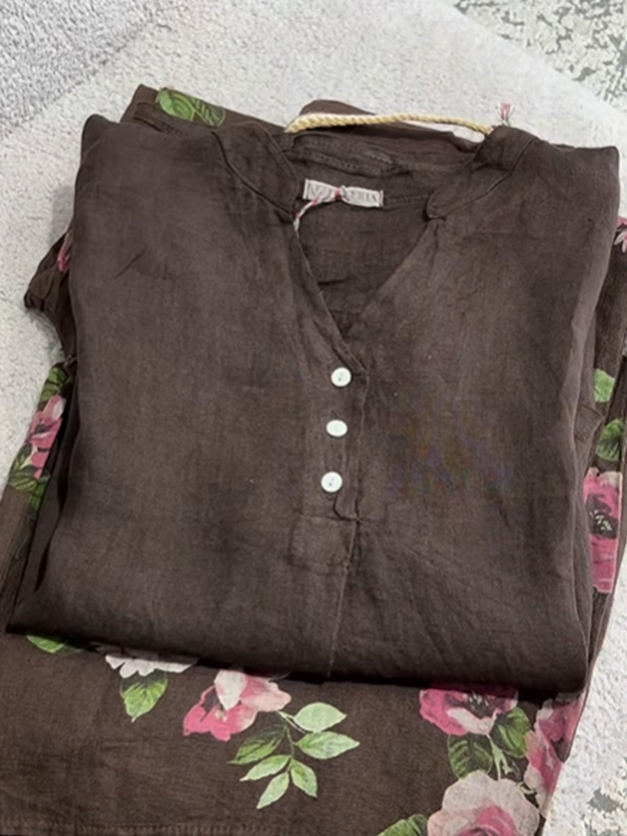 🔥Summer Arrivals🌟Women's  Casual Cotton And Linen Shirt