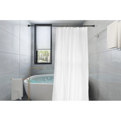 Utopia Alley Adjustable 72-Inch Shower Curtain Tension Rod - Rust-Proof Aluminum with Rubber End Cap, No Drill Installation