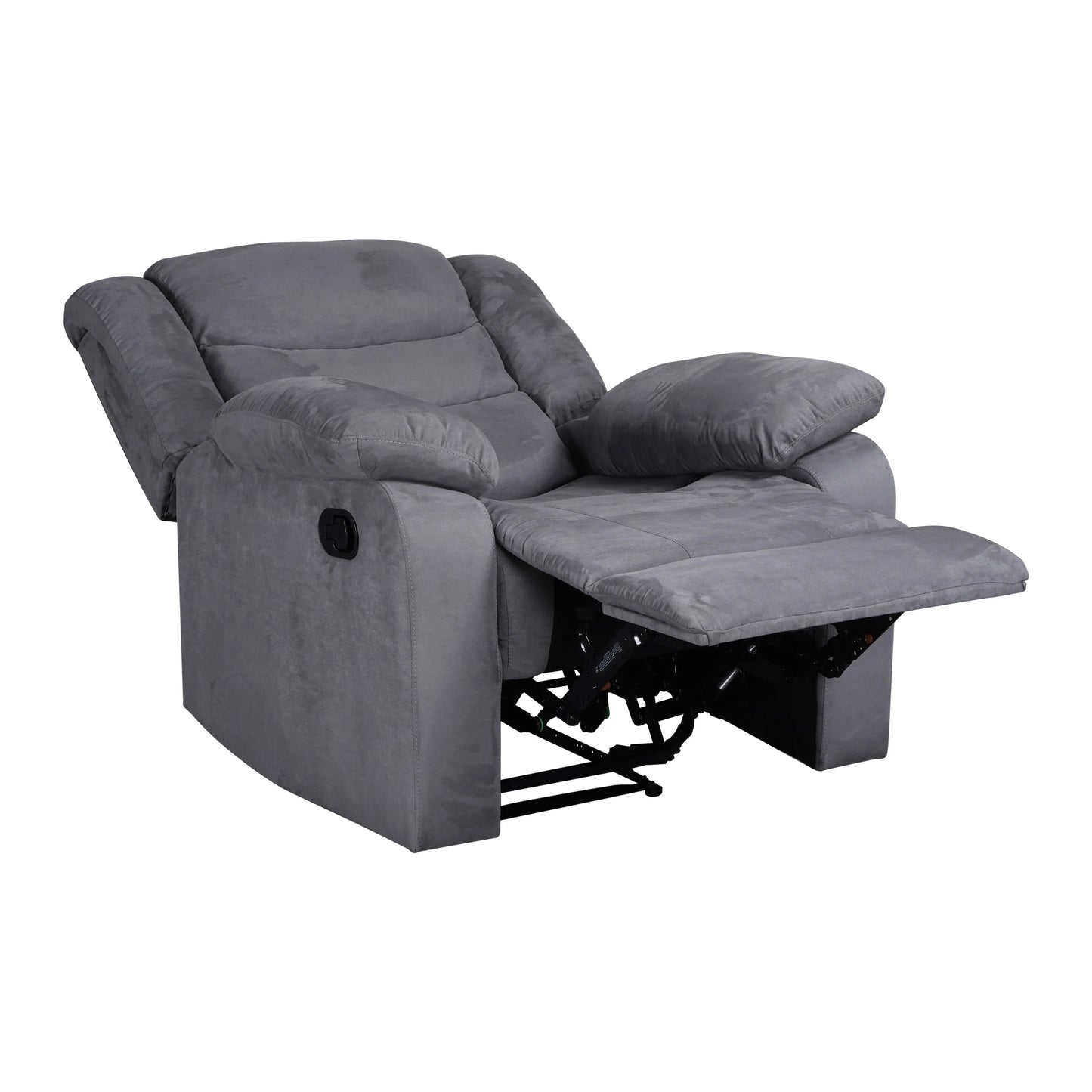 Modern 3-Piece Manual Reclining Living Room Sofa Set with Dropdown Table and Console