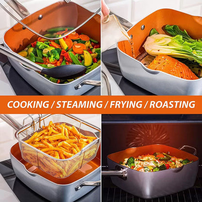 23 Piece Kitchen Cookware Set Induction Cookware Induction Pots and Pans