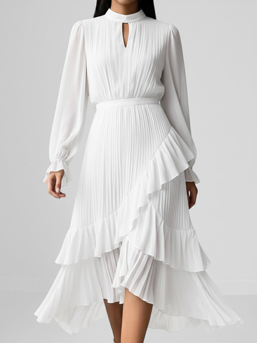 🔥Summer Arrivals🌟Elegant Pleated Chiffon Dress