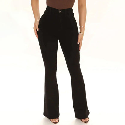 🔥𝗖𝗹𝗲𝗮𝗿𝗮𝗻𝗰𝗲 𝗦𝗮𝗹𝗲🌟Women's High-waisted Slim-fit Flared Jeans