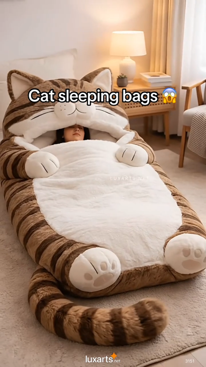 🔥Hot Sale 49% off🌟 Fluffy sleeping bag– Soft, Warm & Purrfectly Cozy😴💤