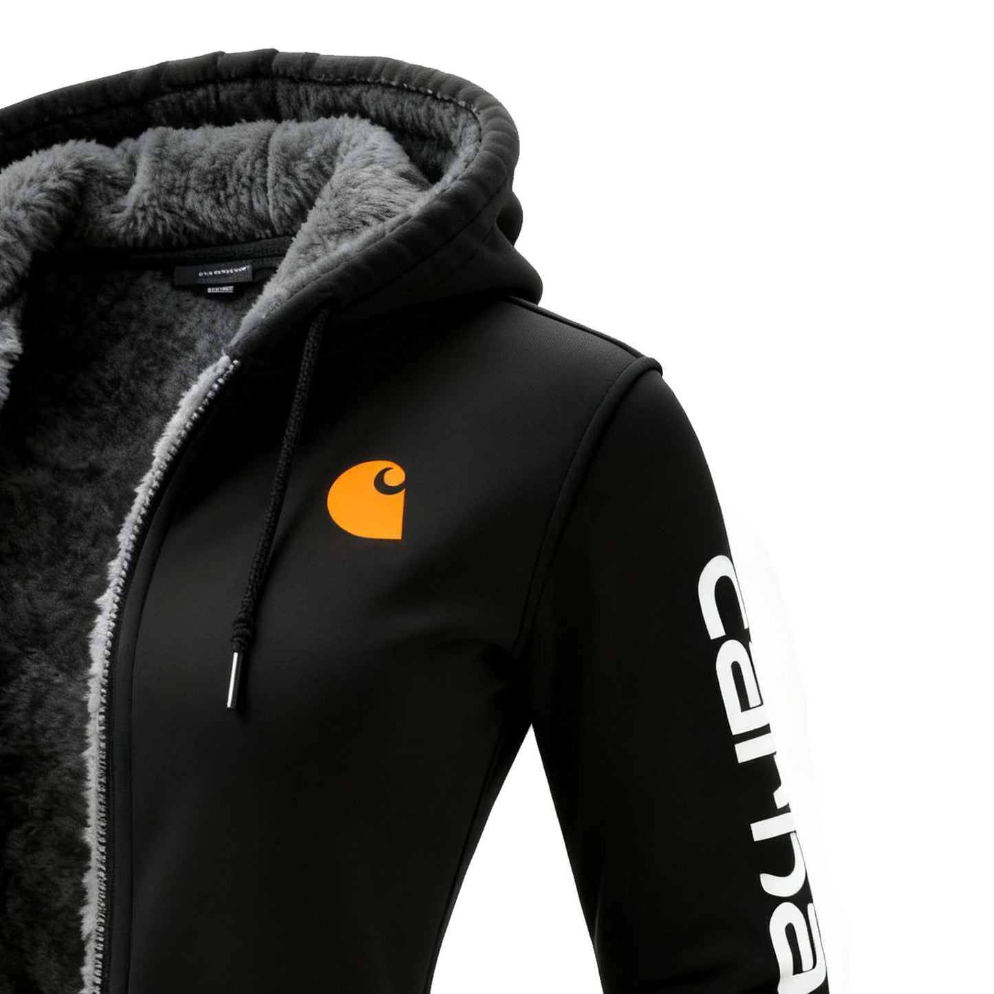 🔥𝗖𝗹𝗲𝗮𝗿𝗮𝗻𝗰𝗲 𝗦𝗮𝗹𝗲🌟Women's Vintage Fleece Pocket Full Zip Long Sleeve Hoodie Jacket-Black