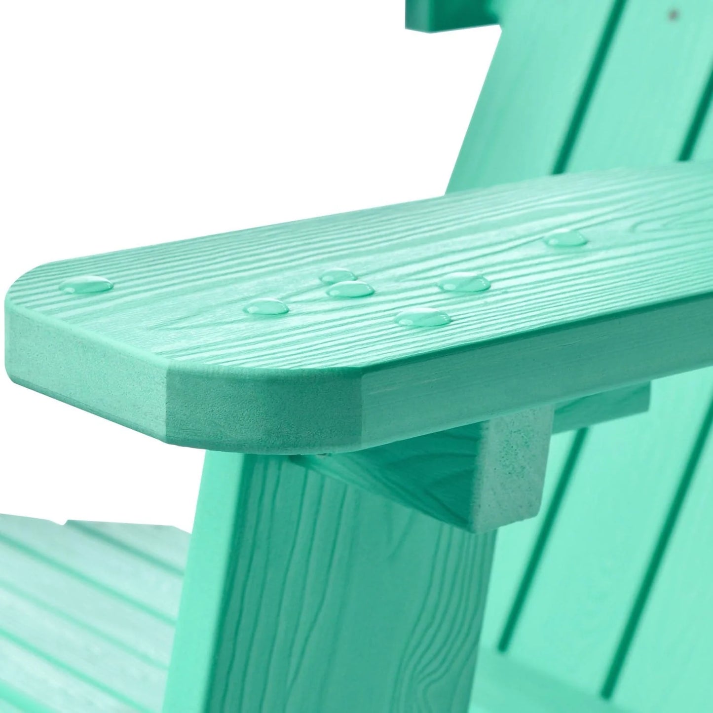 Ovios  Rocking Adirondack Chair 2-Piece Waterproof Plastic Frame