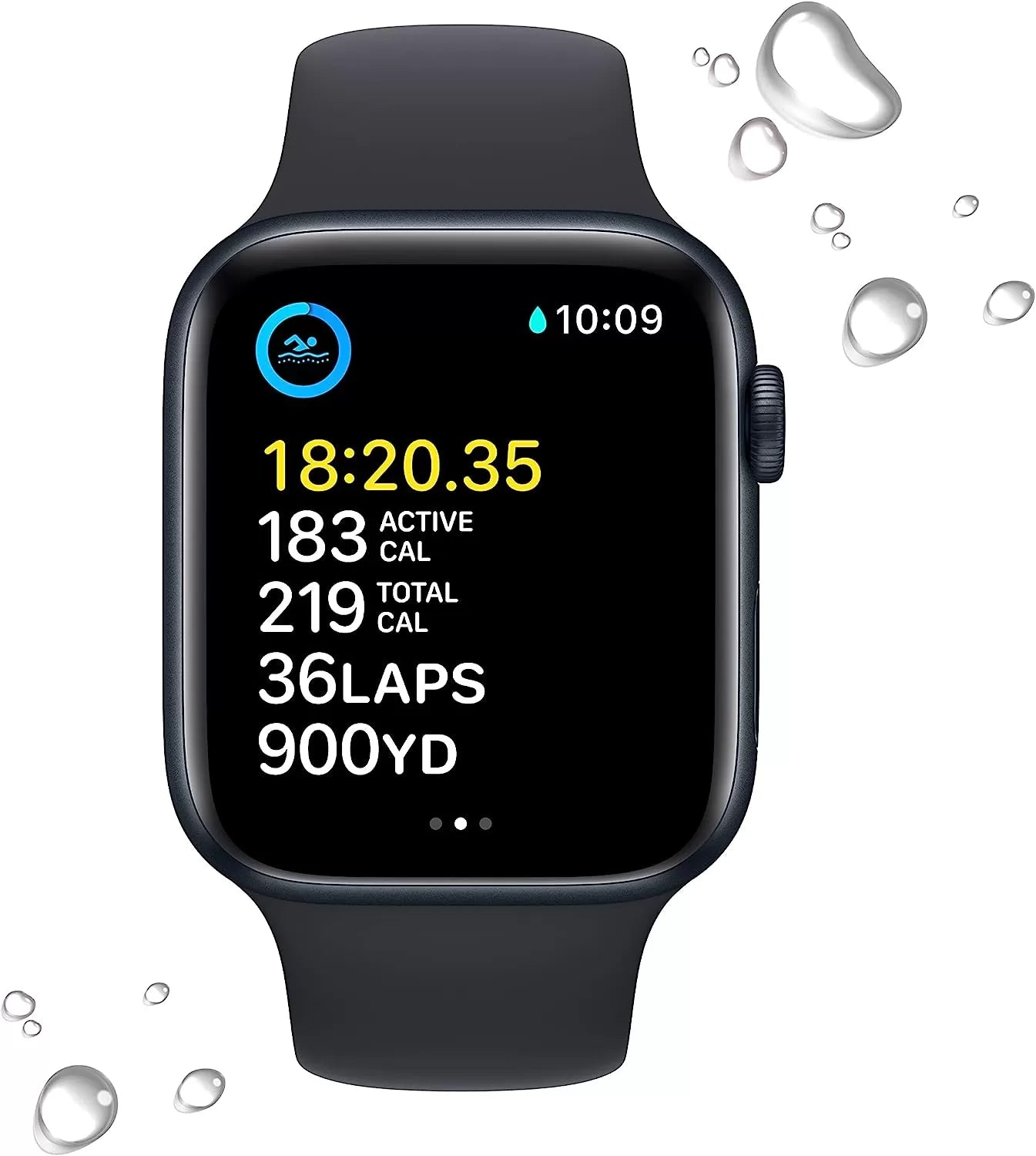 Watch SE (2nd Gen) [GPS 40mm] Smart Watch w/Starlight Aluminum Case & Starlight Sport Band - S/M. Fitness & Sleep Tracker, Crash Detection, Heart Rate Monitor, Retina Display, Water Resistant