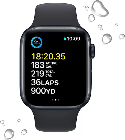 Watch SE (2nd Gen) [GPS 40mm] Smart Watch w/Starlight Aluminum Case & Starlight Sport Band - S/M. Fitness & Sleep Tracker, Crash Detection, Heart Rate Monitor, Retina Display, Water Resistant