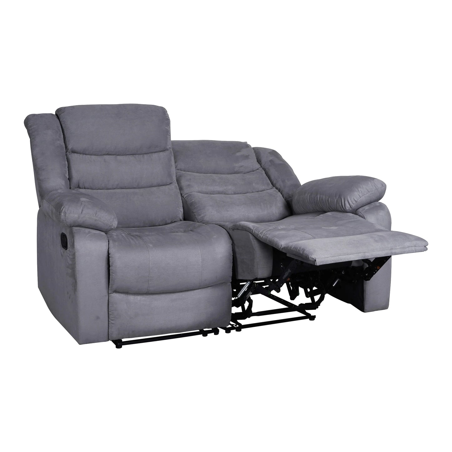 Modern 3-Piece Manual Reclining Living Room Sofa Set with Dropdown Table and Console