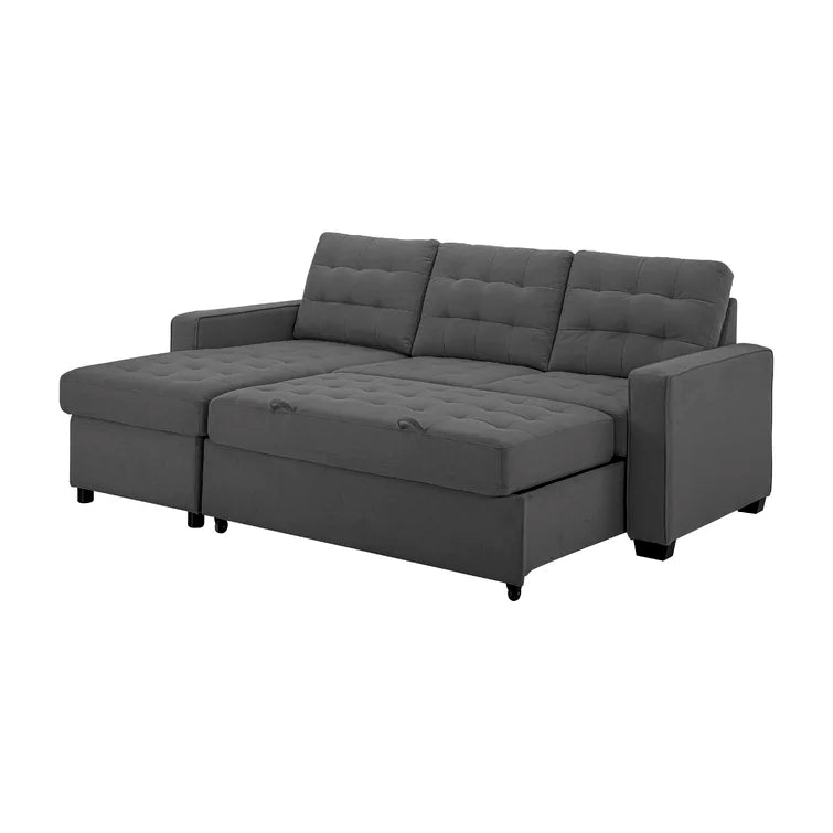 Serta Bryson 89.7" Reversible Convertible Sleeper Sofa & Chaise with Storage