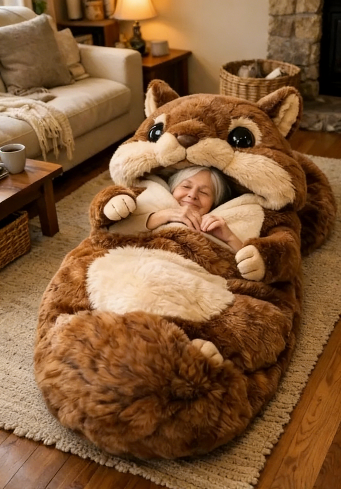 🔥Hot Sale 49% off🌟 Fluffy sleeping bag– Soft, Warm & Purrfectly Cozy😴💤