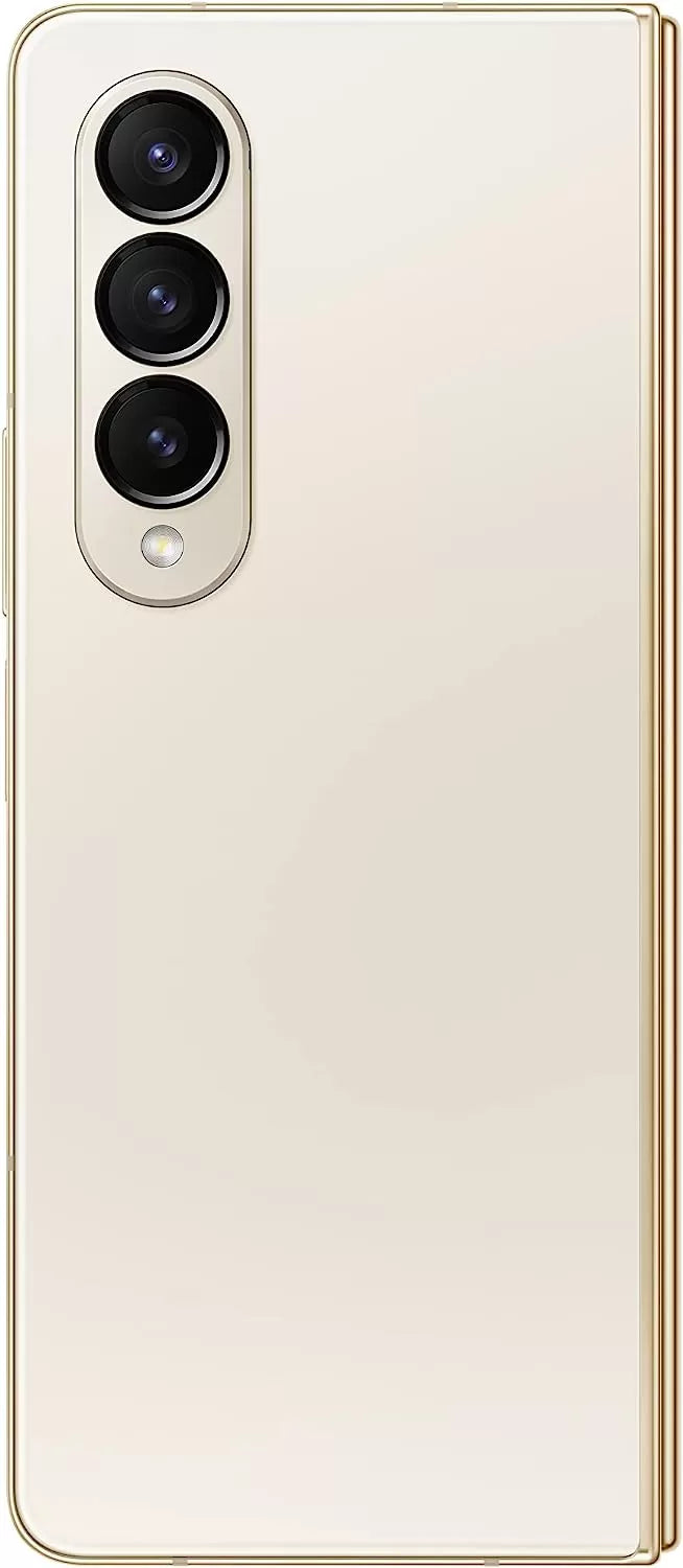 Galaxy Z Fold 4 Cell Phone, Factory Unlocked Android Smartphone, 256GB, Flex Mode, Hands Free Video, Multi Window View, Foldable Display, S Pen Compatible, US Version, 2022, Beige