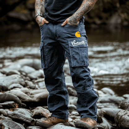 🔥𝗖𝗹𝗲𝗮𝗿𝗮𝗻𝗰𝗲 𝗦𝗮𝗹𝗲🌟Cargo Pants With Printed Logo For Outdoor Adventures