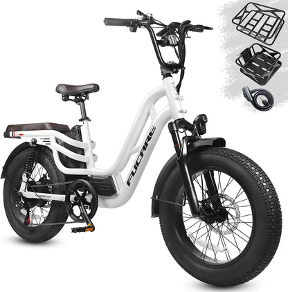 Fucare Libra 750W Electric Bike for Adults 32MPH 48V 20Ah LG Lithium Battery EBike with Full Suspension LCD Color Display 20"*4.0" All-Terrain Fat Tire Shimano 7 Speed Snow Commute Electric Bicycles...