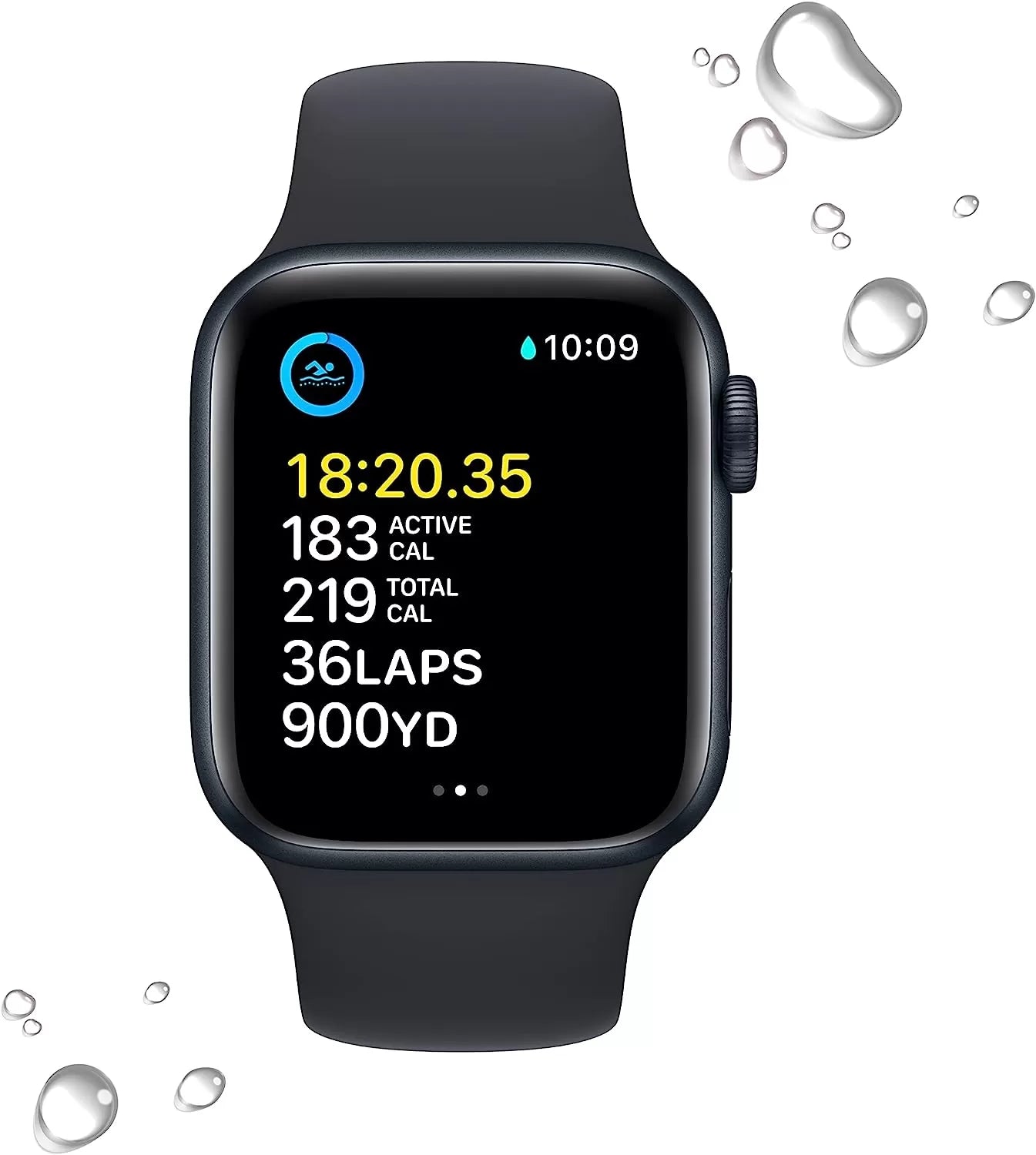 Watch SE (2nd Gen) [GPS 40mm] Smart Watch w/Starlight Aluminum Case & Starlight Sport Band - S/M. Fitness & Sleep Tracker, Crash Detection, Heart Rate Monitor, Retina Display, Water Resistant