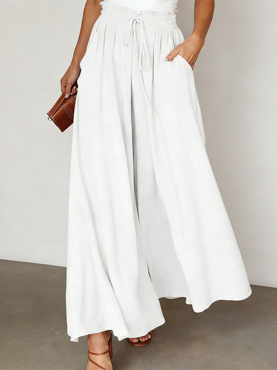 🔥Summer Arrivals🌟Women's Elastic Wide-leg High-waisted Trousers
