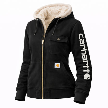 🔥𝗖𝗹𝗲𝗮𝗿𝗮𝗻𝗰𝗲 𝗦𝗮𝗹𝗲🌟Women's Hooded Sherpa Lined Jacket