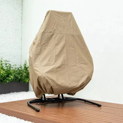 Hammock Wicker Swing Egg Chair Outdoor Backyard or Indoor With Stand Rain Cover Included
