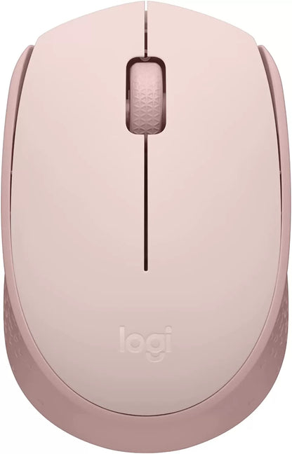 Logitech M170 Wireless Mouse for PC, Mac, Laptop, 2.4 GHz with USB Mini Receiver, Optical Tracking, 12-Months Battery Life, Ambidextrous - Blue Grey