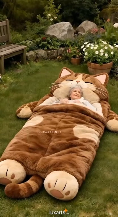 🔥Hot Sale 49% off🌟 Fluffy sleeping bag– Soft, Warm & Purrfectly Cozy😴💤