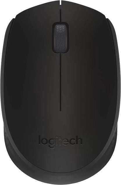 Logitech M170 Wireless Mouse for PC, Mac, Laptop, 2.4 GHz with USB Mini Receiver, Optical Tracking, 12-Months Battery Life, Ambidextrous - Blue Grey