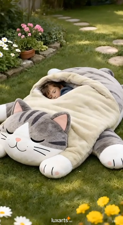 🔥Hot Sale 49% off🌟 Fluffy sleeping bag– Soft, Warm & Purrfectly Cozy😴💤