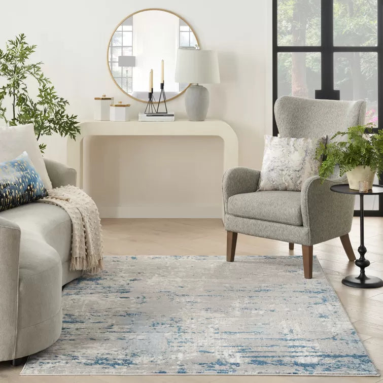 Addie Slate Gray/Light Beige/Ivory Rug