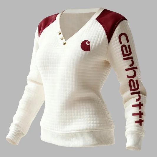 🔥𝗖𝗹𝗲𝗮𝗿𝗮𝗻𝗰𝗲 𝗦𝗮𝗹𝗲🌟Fashion Quilted Henley Sweatshirt