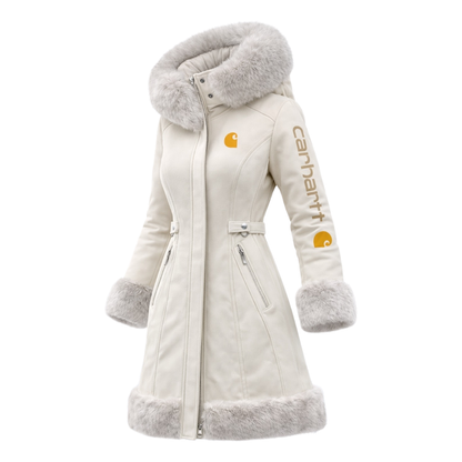 🔥𝗖𝗹𝗲𝗮𝗿𝗮𝗻𝗰𝗲 𝗦𝗮𝗹𝗲🌟Women's Black and White Color-Blocked Fleece Winter Coat