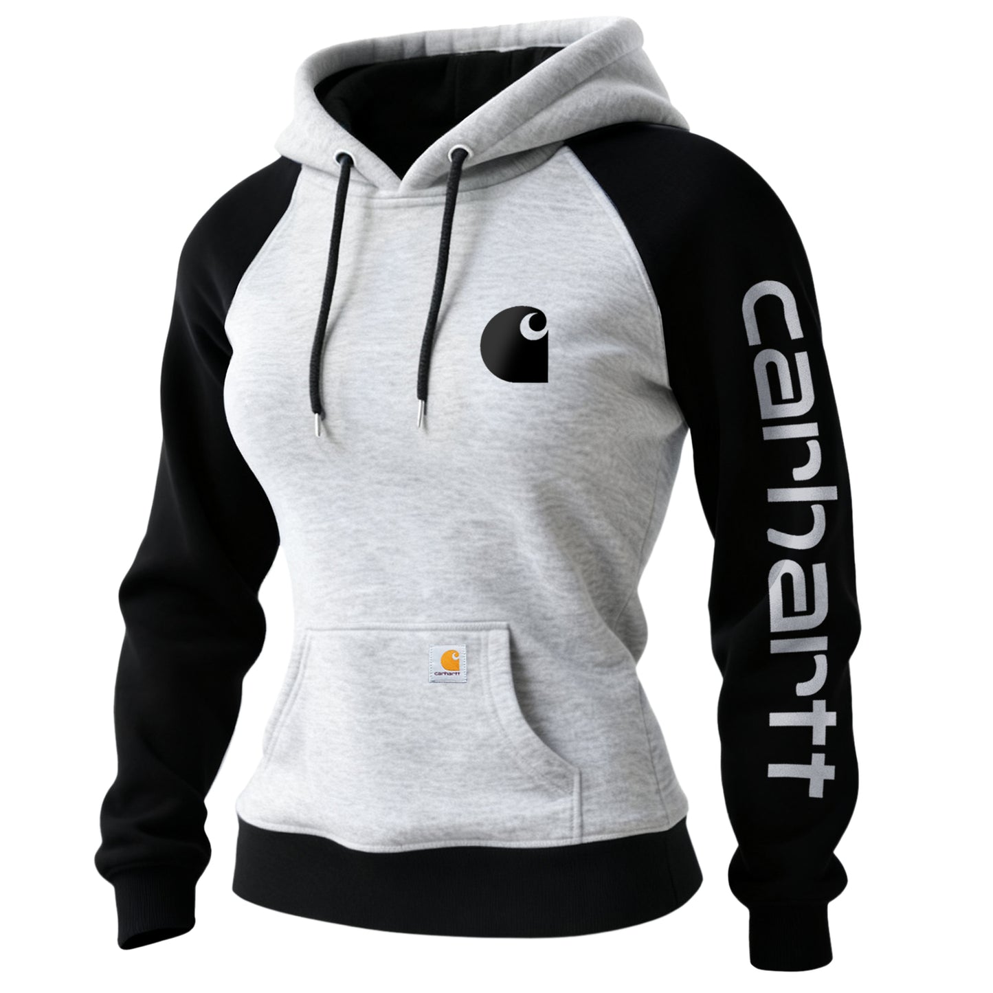 🔥𝗖𝗹𝗲𝗮𝗿𝗮𝗻𝗰𝗲 𝗦𝗮𝗹𝗲🌟Retro Western Style Women's Raglan Sleeve Contrast Color Stitching 1 Hooded Sweatshirt