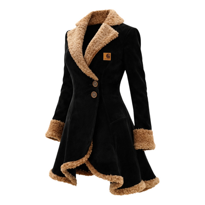 🔥𝗖𝗹𝗲𝗮𝗿𝗮𝗻𝗰𝗲 𝗦𝗮𝗹𝗲🌟Women's Lambswool Lapel Mid-Length Jacket Top