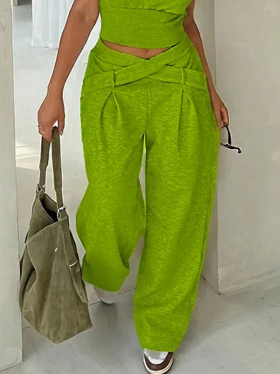 🔥Summer Arrivals🌟Women's Fashion Casual Solid Color Cotton Pants