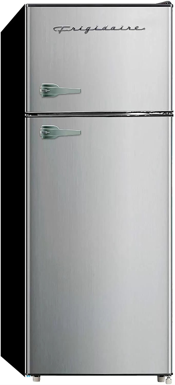 Frigidaire EFR451 2 Door Refrigerator/Freezer, 4.6 cu ft, Platinum Series, Stainless Steel, Double