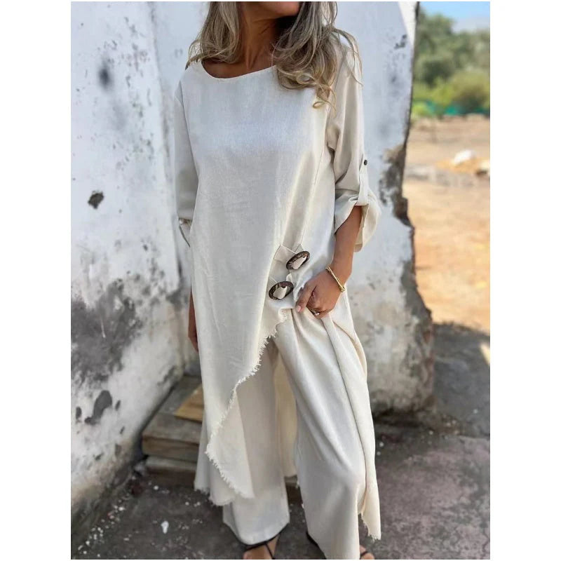 🔥Summer Arrivals🌟🎉2025 Women's Irregular Dress and Loose Fit Pants