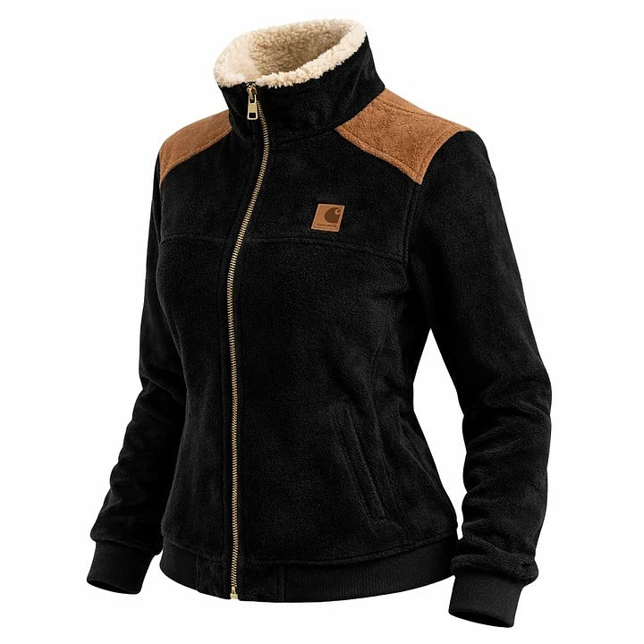 🔥𝗖𝗹𝗲𝗮𝗿𝗮𝗻𝗰𝗲 𝗦𝗮𝗹𝗲🌟Women's Retro Patchwork Plush Jacket