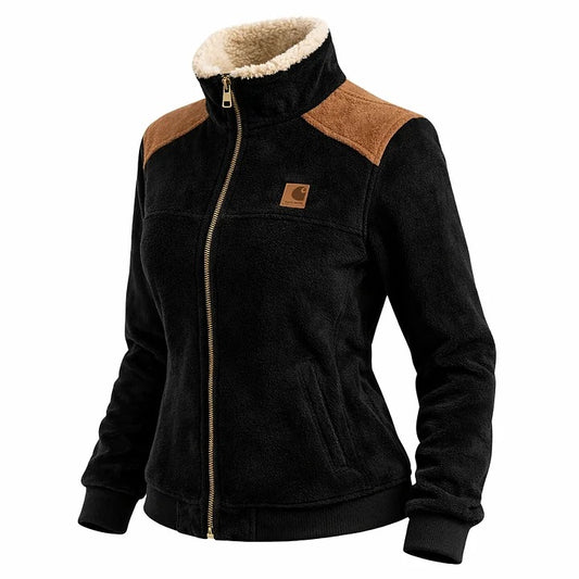 🔥𝗖𝗹𝗲𝗮𝗿𝗮𝗻𝗰𝗲 𝗦𝗮𝗹𝗲🌟Women's Retro Patchwork Plush Jacket