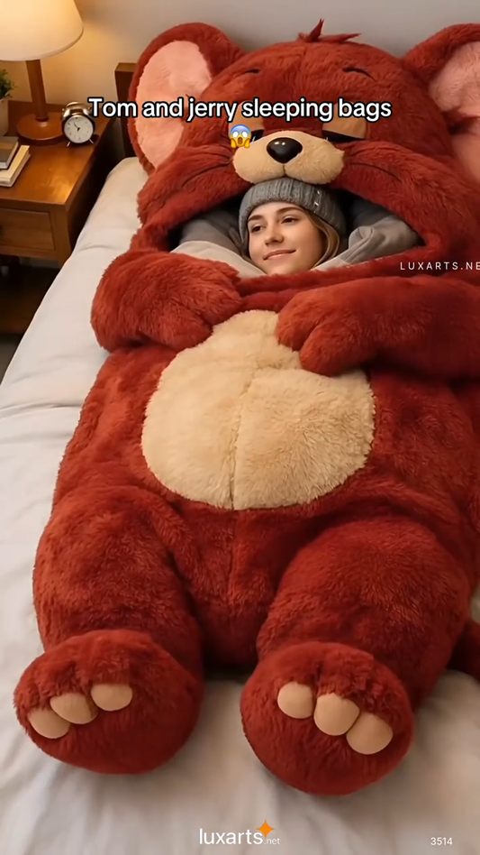 🔥Hot Sale 49% off🌟 Fluffy sleeping bag– Soft, Warm & Purrfectly Cozy😴💤