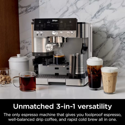 Ninja Luxe™ Café Premier 3 in 1 Espresso Drip Coffee & Cold Brew Maker