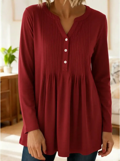 🔥Summer Arrivals🌟Women's Cozy Stretchy Knitted Pleated Cotton Top