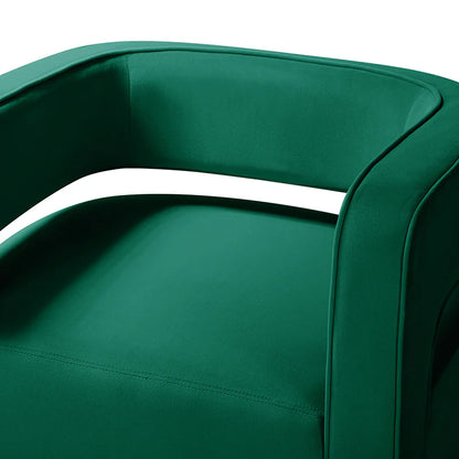 Agata Velvet Swivel Barrel Armchair