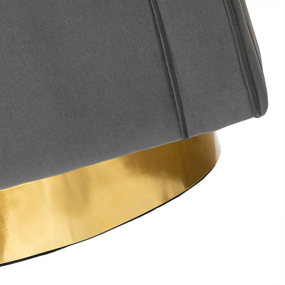 Agata Velvet Swivel Barrel Armchair