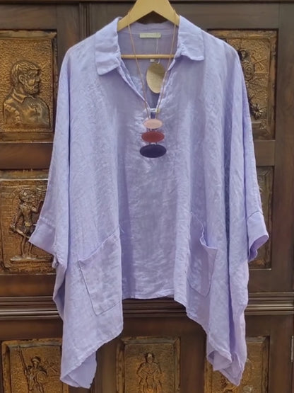 🔥Summer Arrivals🌟Women's Casual Cotton And Linen Shirt