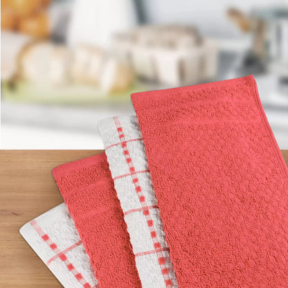 Kitchen Towels 12 Pack, 15 x 25 Inches, 100% Ring Spun Cotton Super Soft and Absorbent Linen Dish Towels, Tea Towels and Bar Towels Set (Black)