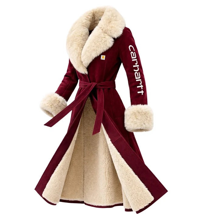 🔥𝗖𝗹𝗲𝗮𝗿𝗮𝗻𝗰𝗲 𝗦𝗮𝗹𝗲🌟Luxurious Long Faux Fur Coat With Reversible Design For Winter Elegance