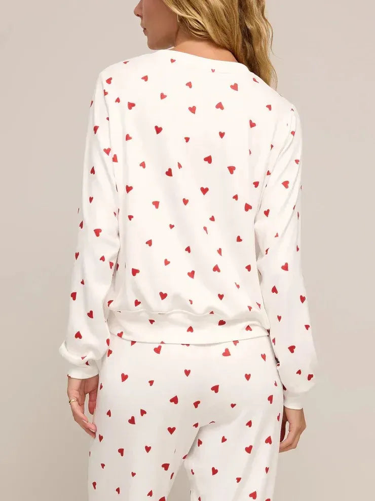 🔥Summer Arrivals🌟Women's Valentine's Day Heart Loungewear Two-piece Set (Buy 2 Free Shipping)