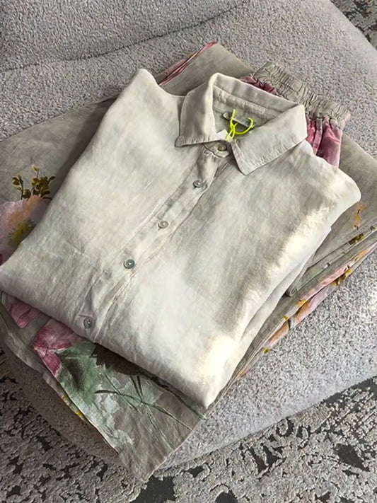 🔥Summer Arrivals🌟Women's Cotton and Linen Casual Shirt